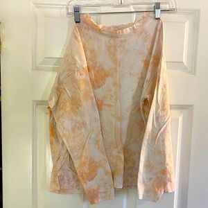 Old Navy Tie-Dye Blouse - Orange Cream